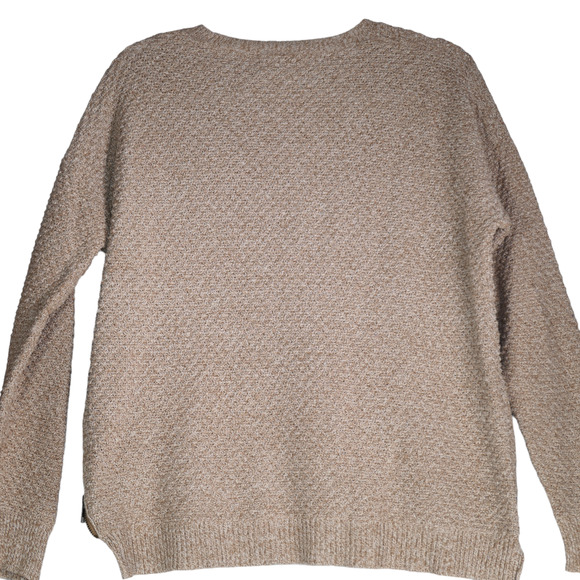 Madewell Sweater Womens Medium Brown Zip Sides Cotton Blend Boho Relaxed Cozy - Picture 6 of 7
